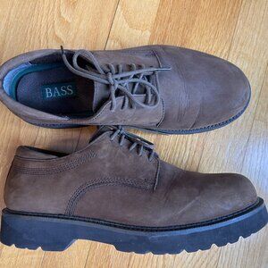Men's Bass Leather Oxford Shoes - Size 10.5